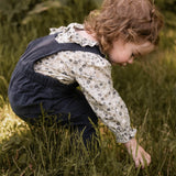 Woven Flutter Neck One-Piece - Forget-Me-Not