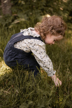 woven flutter neck one piece forget me not