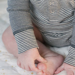 Sailor Stripe Raglan One-Piece - Ink