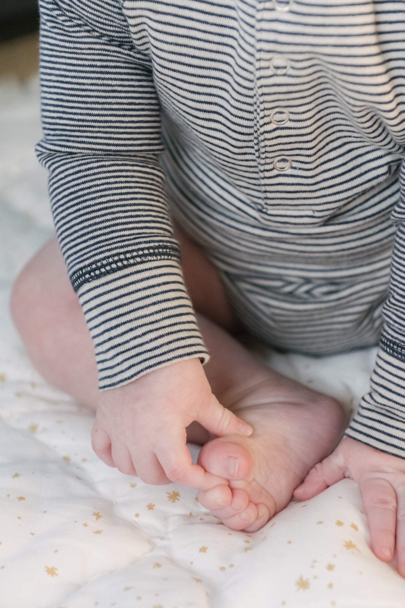 Sailor Stripe Raglan One-Piece - Ink