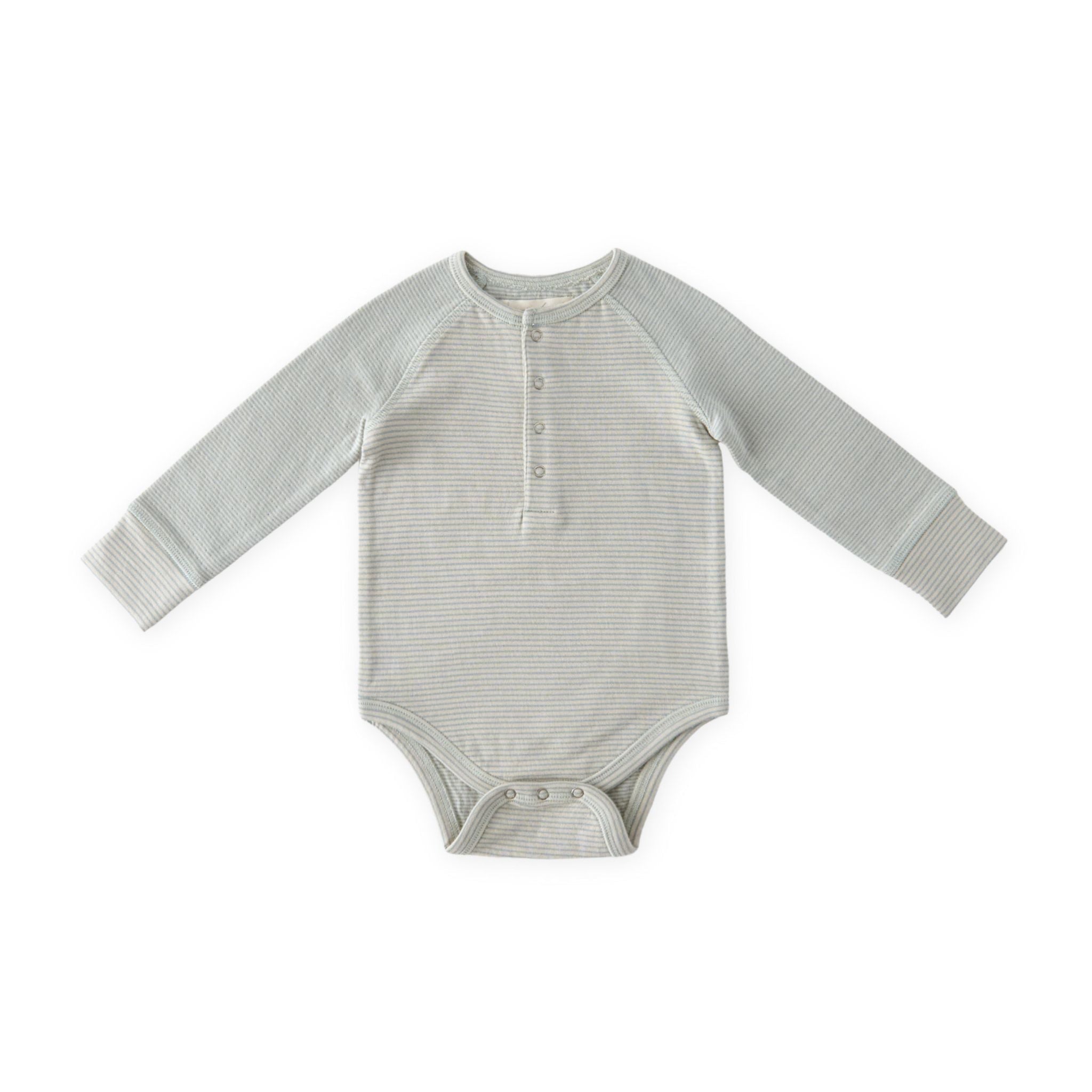 Sailor Stripe Raglan One-Piece - Sea