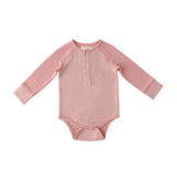 Sailor Stripe Raglan One-Piece - Tea Rose