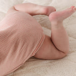 Sailor Stripe Raglan One-Piece - Tea Rose