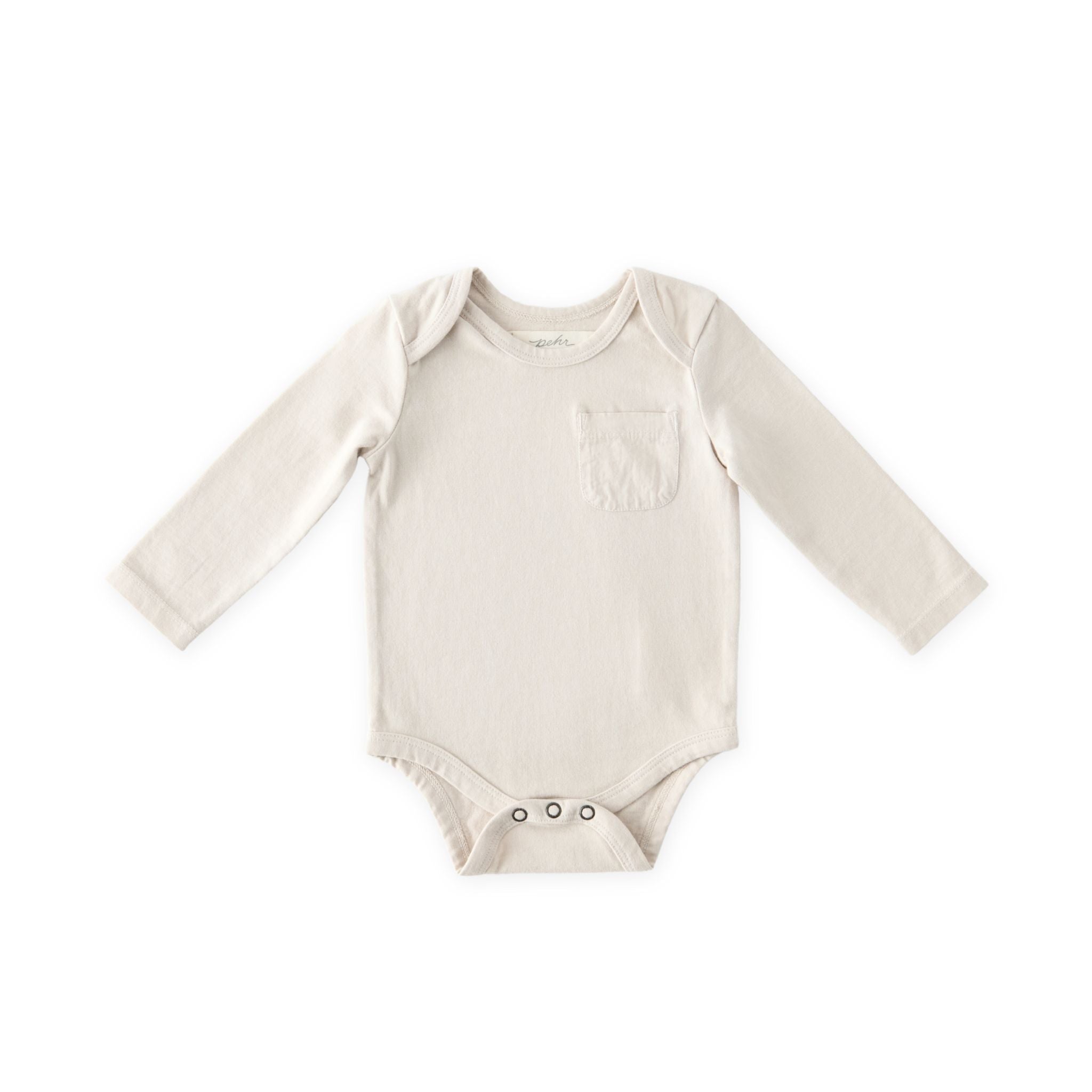 Garment Dye Long Sleeve One-Piece - Natural