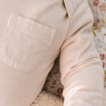 garment dye long sleeve one piece natural