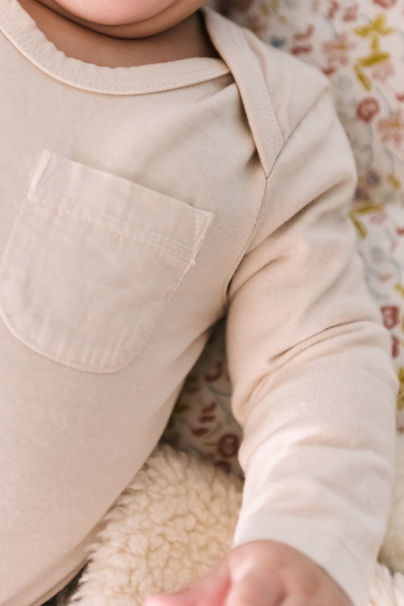 garment dye long sleeve one piece natural