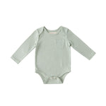 garment dye long sleeve one piece sea in blues pattern