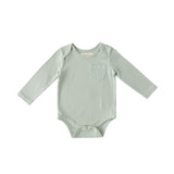 garment dye long sleeve one piece sea in blues pattern