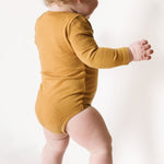 garment dye long sleeve one piece caramel