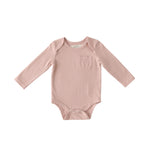 garment dye long sleeve one piece soft peony in pinks pattern