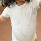 Short Sleeve Henley One-Piece - Doubles