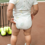 Short Sleeve Henley One-Piece - Doubles