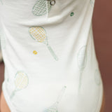 Short Sleeve Henley One-Piece - Doubles