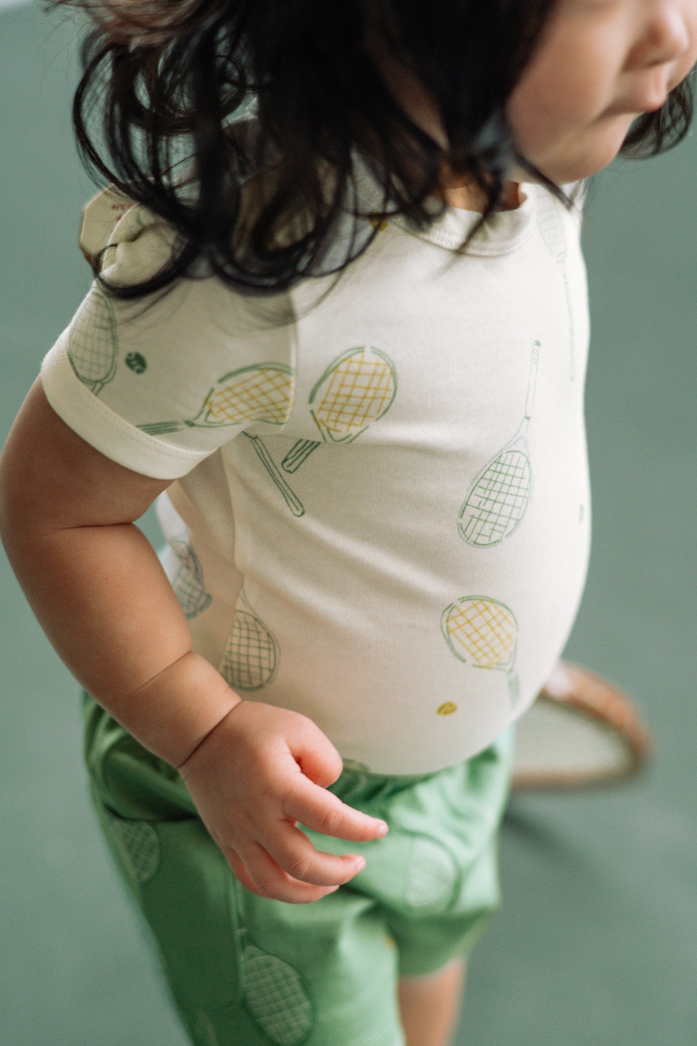 Short Sleeve Henley One-Piece - Doubles