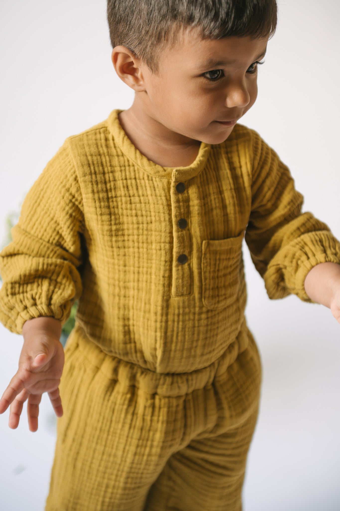 Muslin One-Piece - Dijon