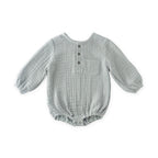 muslin one piece puddle in blues pattern