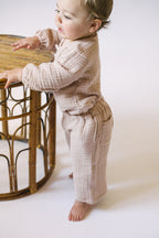 muslin one piece fawn