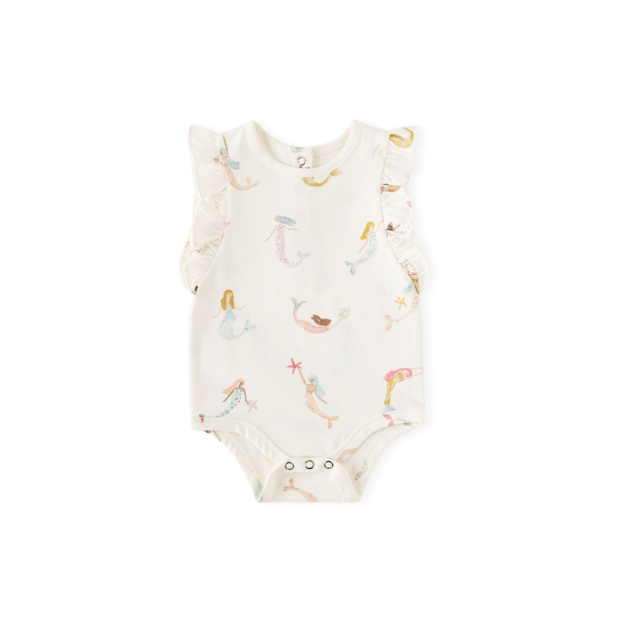 Short Sleeve Flutter One-Piece - Mermaid Melody – Pehr