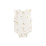 Short Sleeve Flutter One-Piece - Mermaid Melody