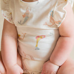 Short Sleeve Flutter One-Piece - Mermaid Melody