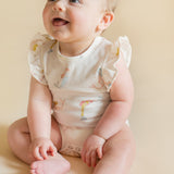 Short Sleeve Flutter One-Piece - Mermaid Melody