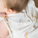 Short Sleeve Flutter One-Piece - Mermaid Melody