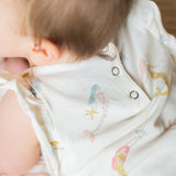 Short Sleeve Flutter One-Piece - Mermaid Melody