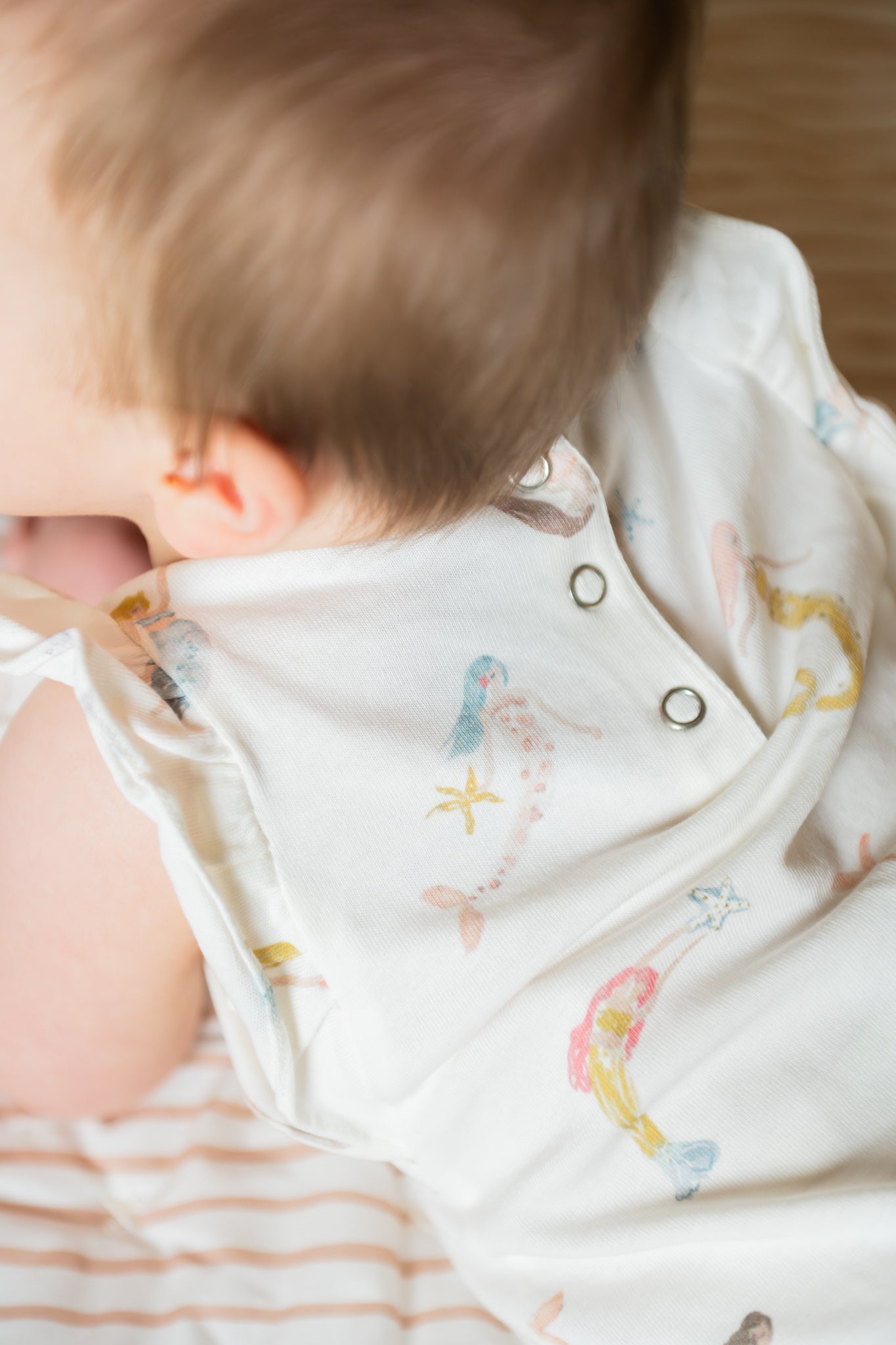 Short Sleeve Flutter One-Piece - Mermaid Melody