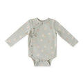 the littles long sleeve kimono one piece hoppy bunny in blues pattern