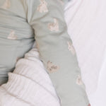 The Littles Long Sleeve Kimono One-Piece - Hoppy Bunny