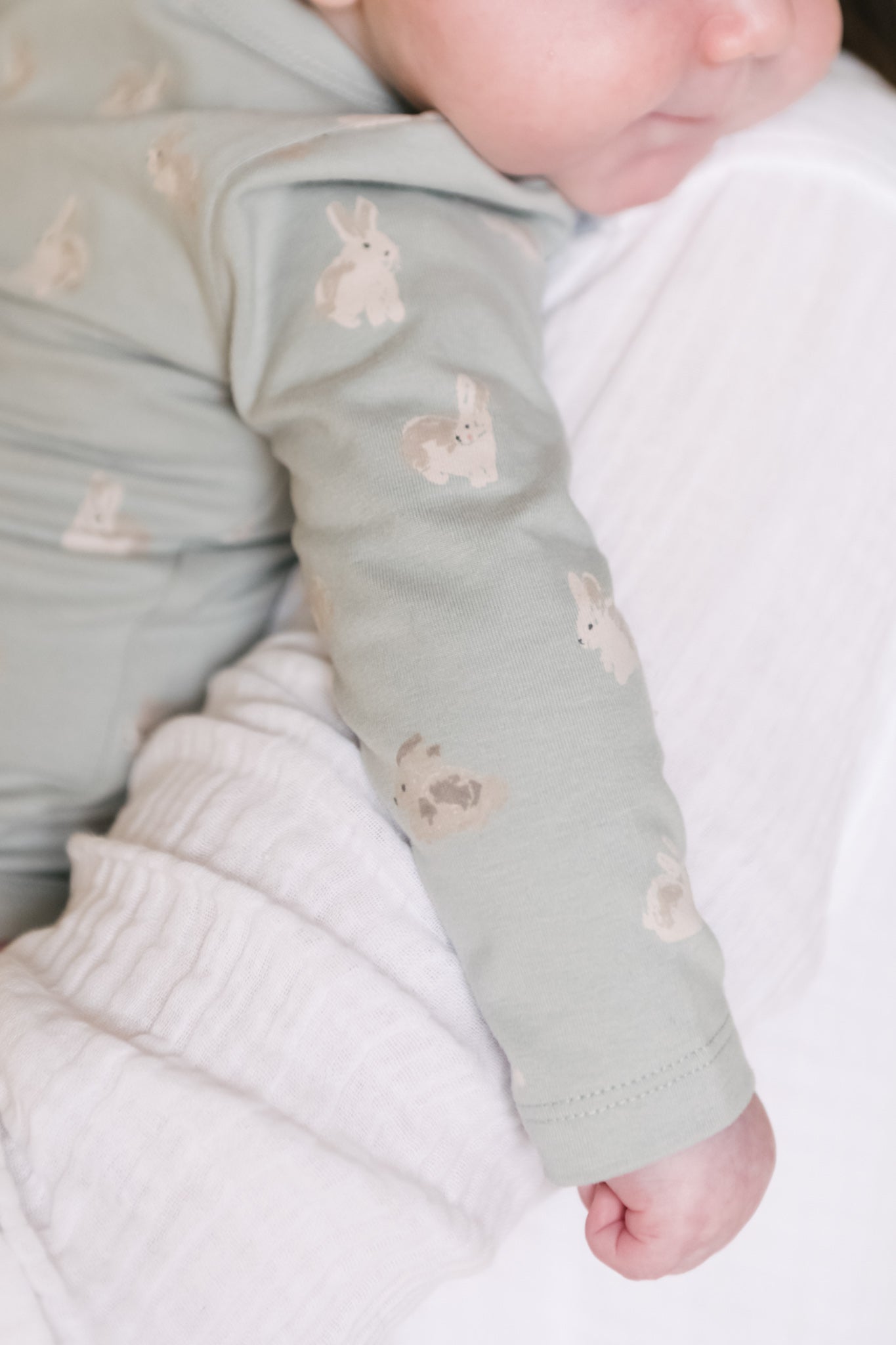 The Littles Long Sleeve Kimono One-Piece - Hoppy Bunny