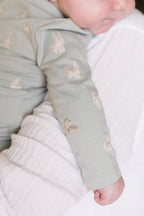 the littles long sleeve kimono one piece hoppy bunny
