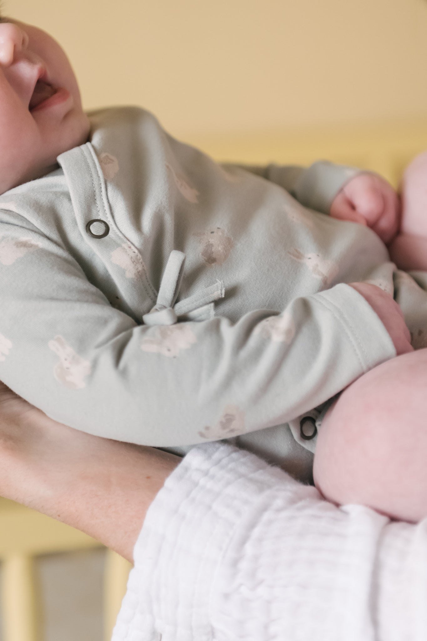 The Littles Long Sleeve Kimono One-Piece - Hoppy Bunny