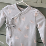 The Littles Long Sleeve Kimono One-Piece - Hoppy Bunny