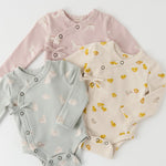 The Littles Long Sleeve Kimono One-Piece - Hoppy Bunny