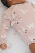 the littles long sleeve kimono one piece dear lamb