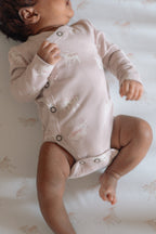 the littles long sleeve kimono one piece dear lamb