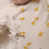 The Littles Long Sleeve Kimono One-Piece - Cheerful Chick