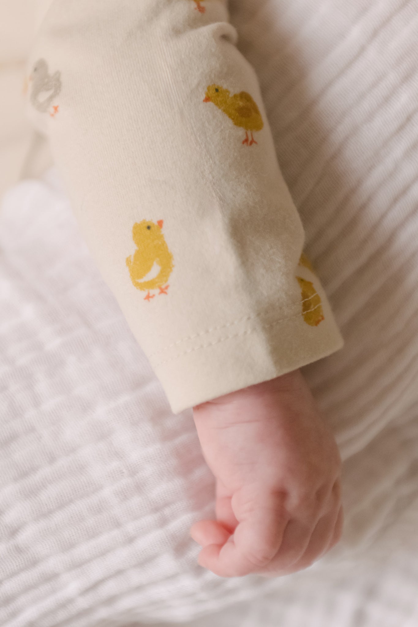 The Littles Long Sleeve Kimono One-Piece - Cheerful Chick