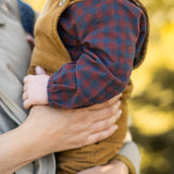 Flannel Long Sleeve One-Piece - Mulberry/Ink