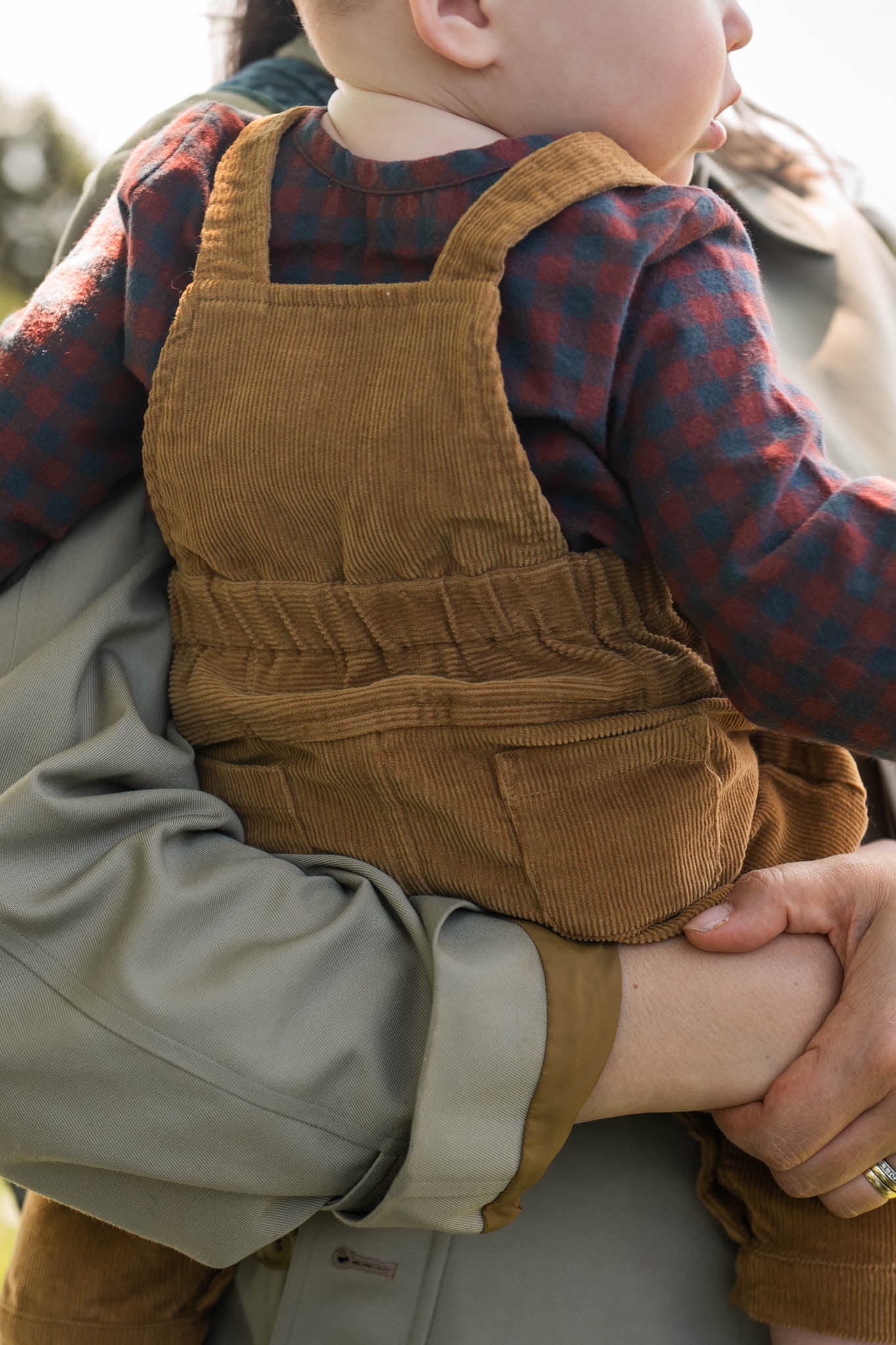 Flannel Long Sleeve One-Piece - Mulberry/Ink