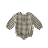 Flannel Long Sleeve One-Piece - Sage/Light Sage