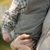 Flannel Long Sleeve One-Piece - Sage/Light Sage