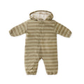 sherpa lined storm suit moss stripe in greens pattern