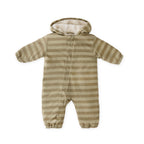 sherpa lined storm suit moss stripe in greens pattern