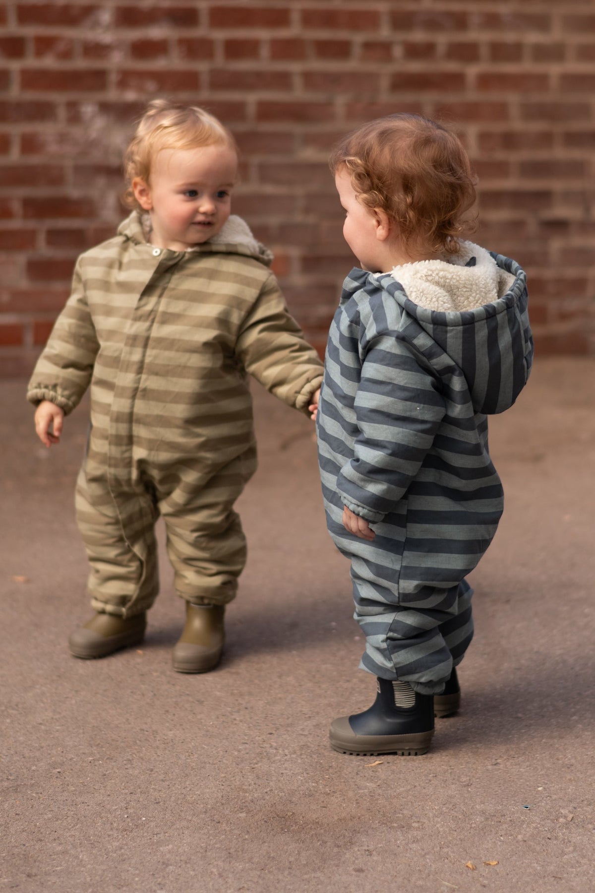sherpa lined storm suit moss stripe