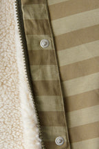 sherpa lined storm suit moss stripe