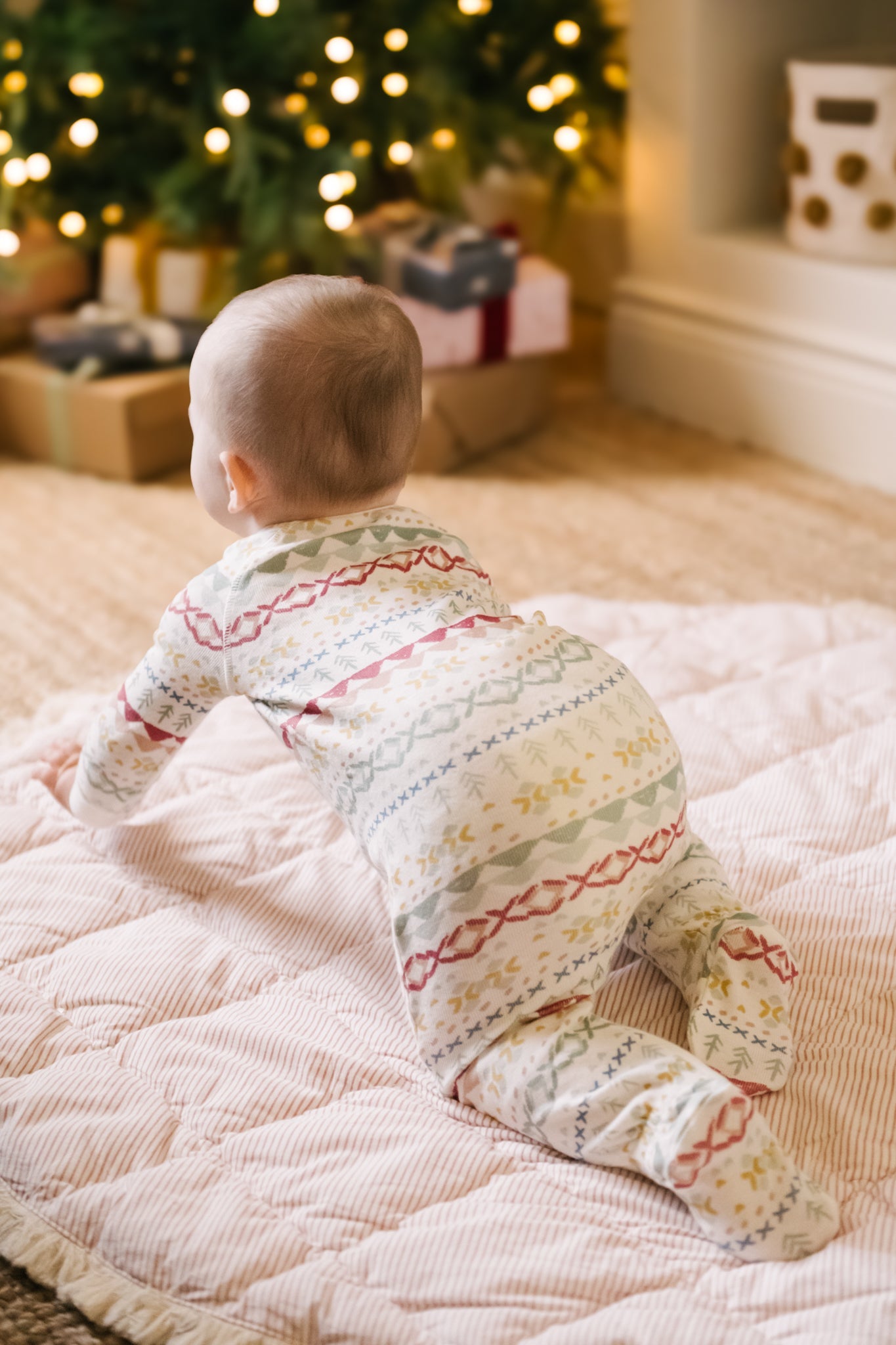 Ribbed Baby Sleeper - Fair Isle