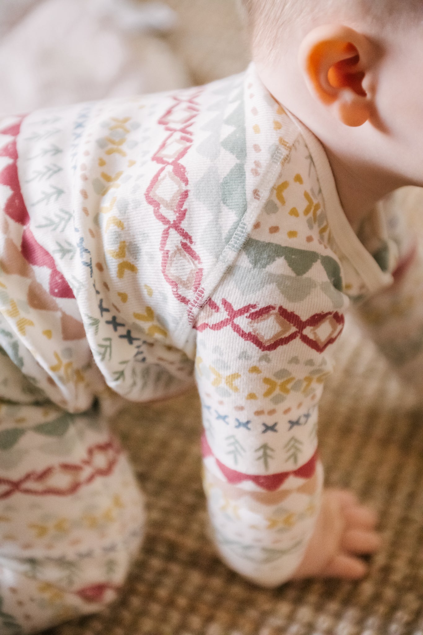 Ribbed Baby Sleeper - Fair Isle