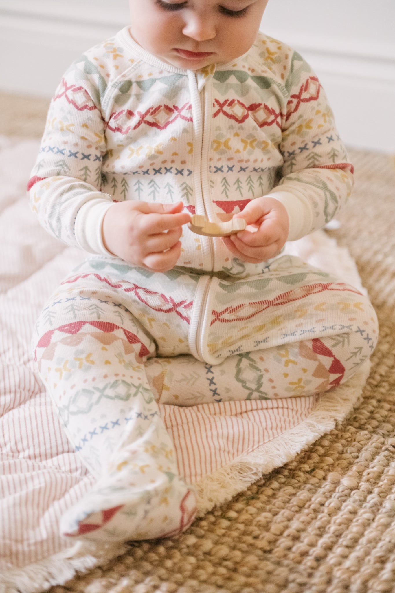 Ribbed Baby Sleeper - Fair Isle